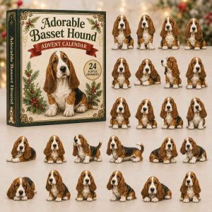 Adorable Basset Hound Advent Calendar 2026 