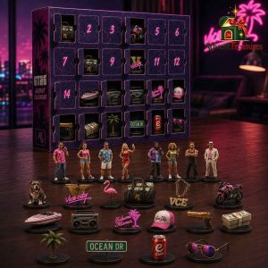 GTA 6 Advent Calendar – 24 Days Vice City Miniatures & Collectible Figurine Set