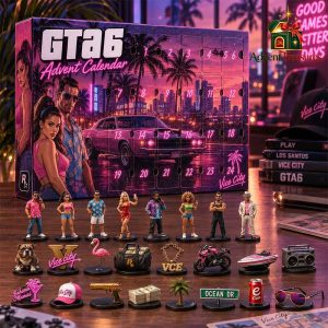 GTA 6 Advent Calendar – 24 Days Vice City Miniatures & Collectible Figurine Set