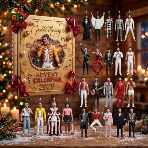 Freddie Mercury Advent Calendar 2026 – Queen Christmas Ornament Set 7 Freddie Mercury Advent Calendar 2026 – Queen Christmas Ornament Set