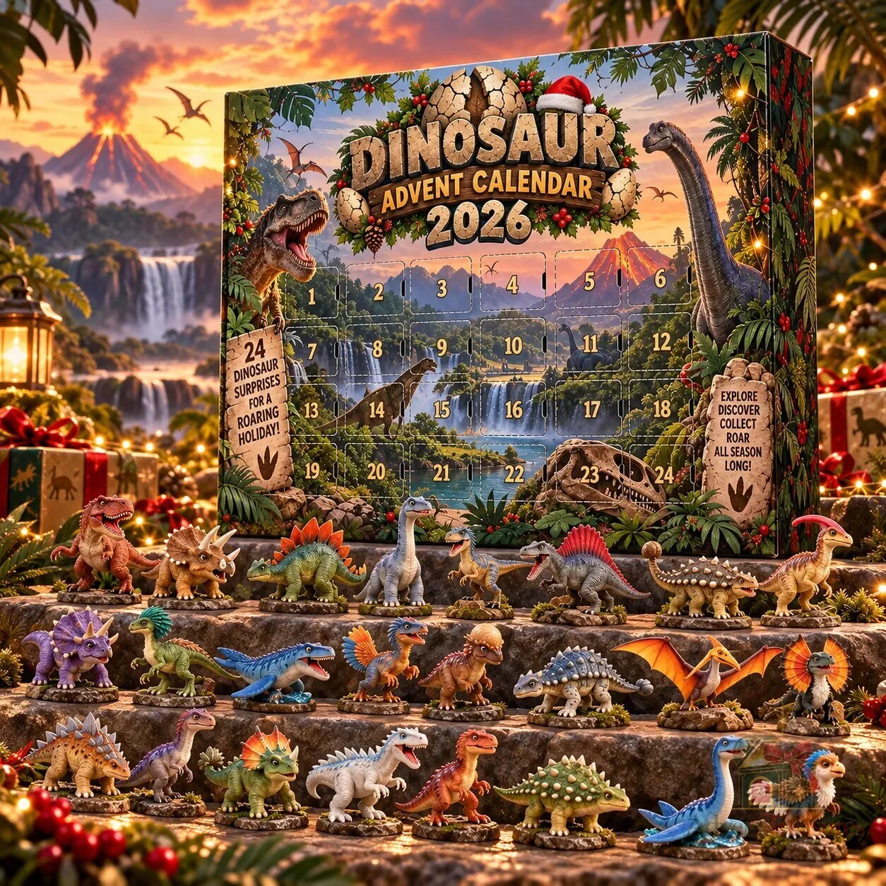 Dinosaur Advent Calendar 2026 Christmas Gift