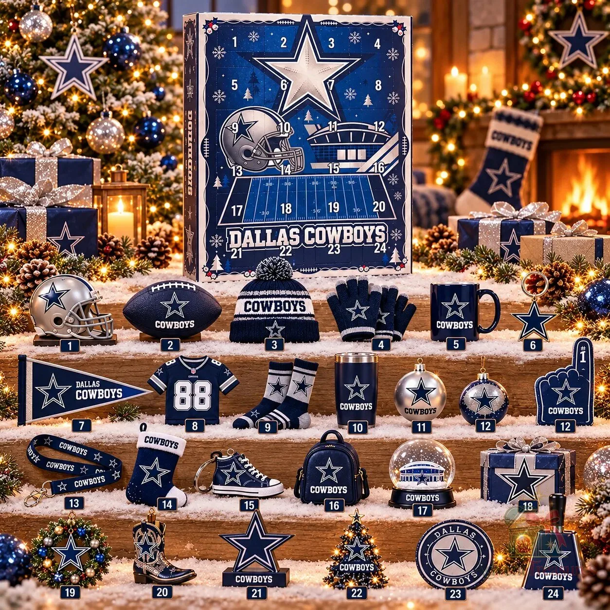 Dallas Cowboys 24 Days Advent Calendar 2026 Set 9 Dallas Cowboys 24 Days Advent Calendar 2026 Set