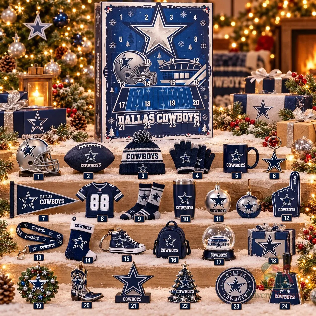 Dallas Cowboys 24 Days Advent Calendar 2026 Set 10 Dallas Cowboys 24 Days Advent Calendar 2026 Set