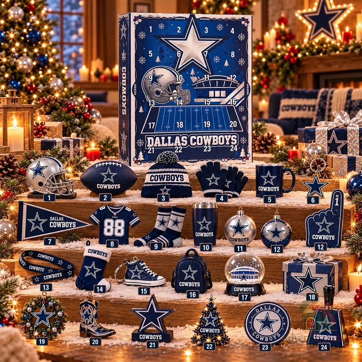Dallas Cowboys 24 Days Advent Calendar 2026 Set 11 Dallas Cowboys 24 Days Advent Calendar 2026 Set